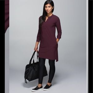 Lululemon Effortless Dress Bordeaux Drama